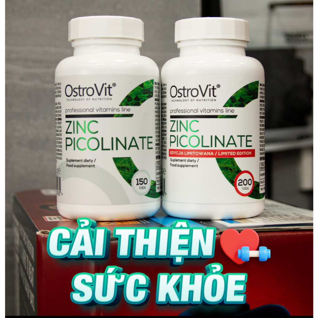 Ostrovit Zinc Picoclinate 15mg - Viên uống bổ sung Kẽm cho nam giới