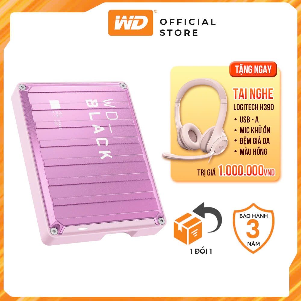 Ổ cứng HDD di động 2TB WD_Black P10 Pink Game Drive 2.5 inch USB 3.2 ...