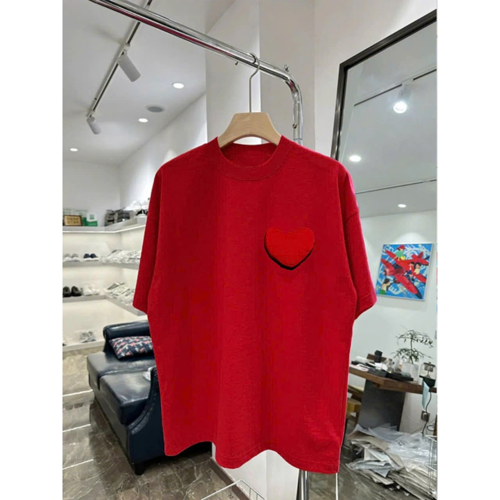 Áo thun Stee Cổ tròn TIM BÔNG Localbrand ICVCVNI Unisex