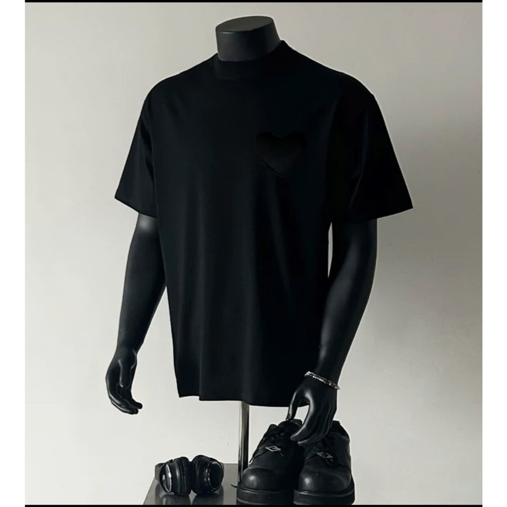 Áo thun Stee Cổ tròn TIM BÔNG Localbrand ICVCVNI Unisex