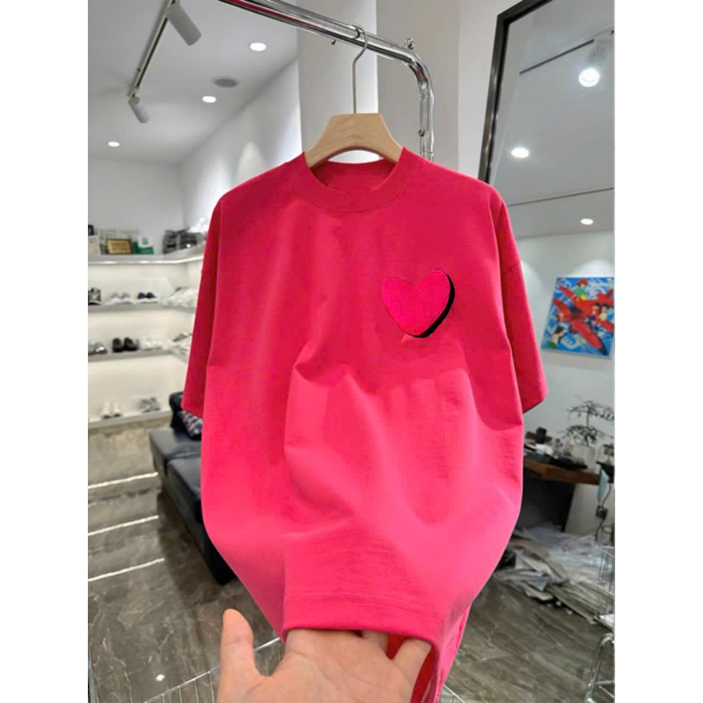 Áo thun Stee Cổ tròn TIM BÔNG Localbrand ICVCVNI Unisex