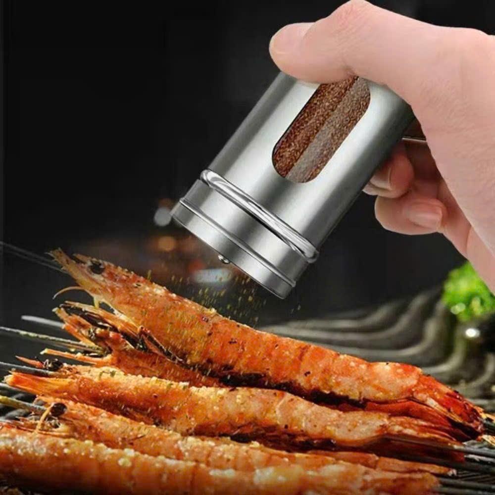 Lọ đựng tăm, hũ hạt tiêu bằng inox 304 Đa Năng Tiện Lợi,  LỌ XAY TIÊU - MÃ: XAYTIEU038