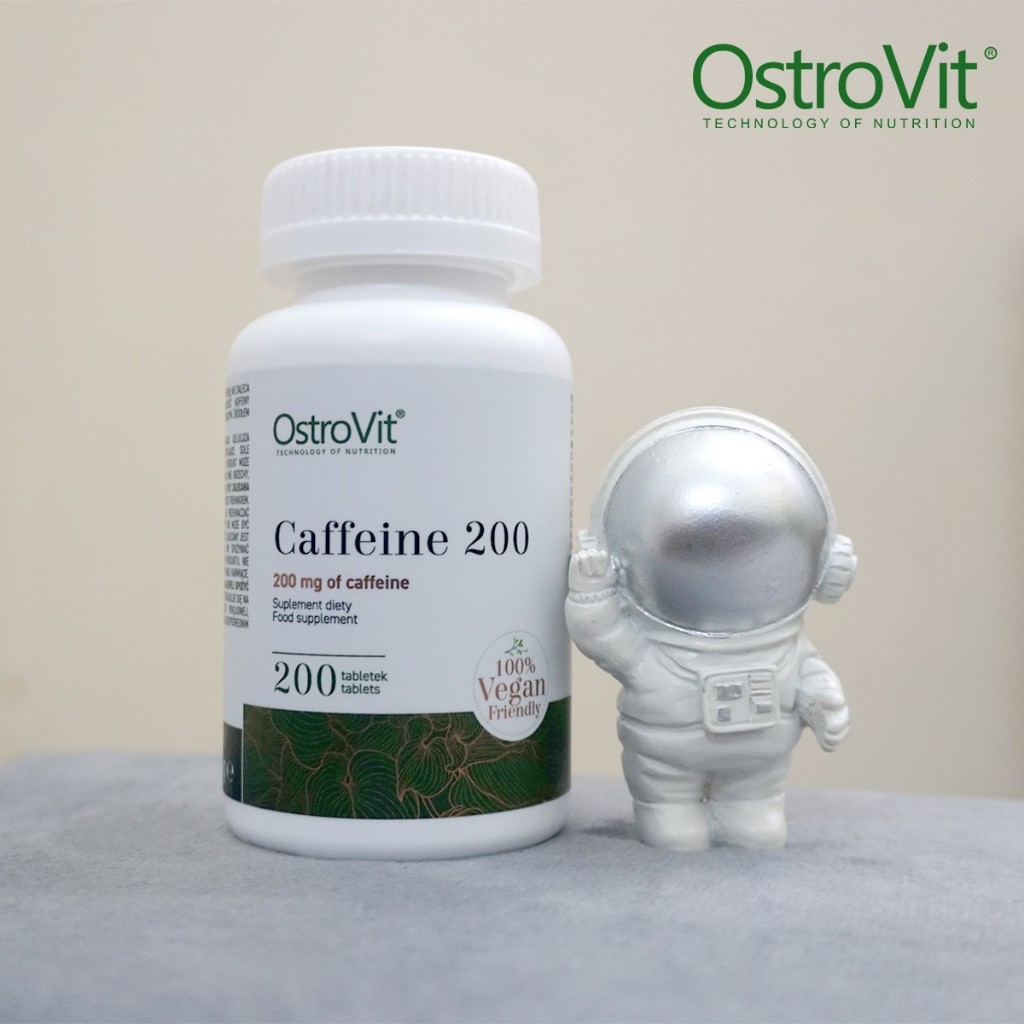 Ostrovit Caffeine 200 mg - Viên Uống Giúp Tỉnh Táo, Tập Trung 200 Viên