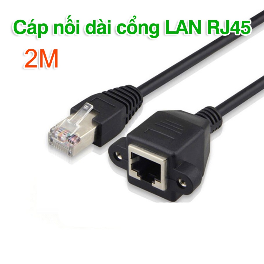Cáp mạng LAN RJ45 bắt vít 2M kết nối máy tính đồng bộ công nghiệp PC ...