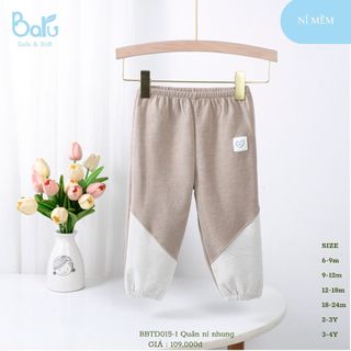 quần nỉ ấm cho bé