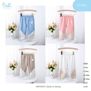 quần nỉ ấm cho bé