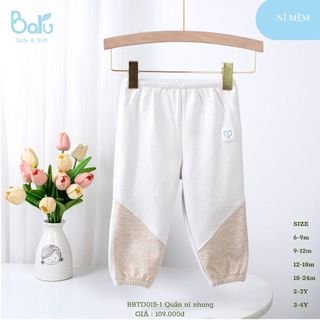quần nỉ ấm cho bé