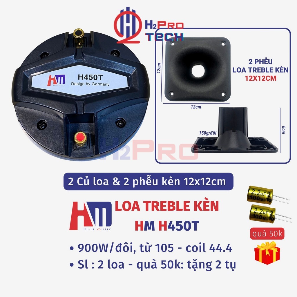 Loa Treble 450 HM H450T (Giá 2 Cái) - Loa Tép Kèn Cao Cấp 900W ...