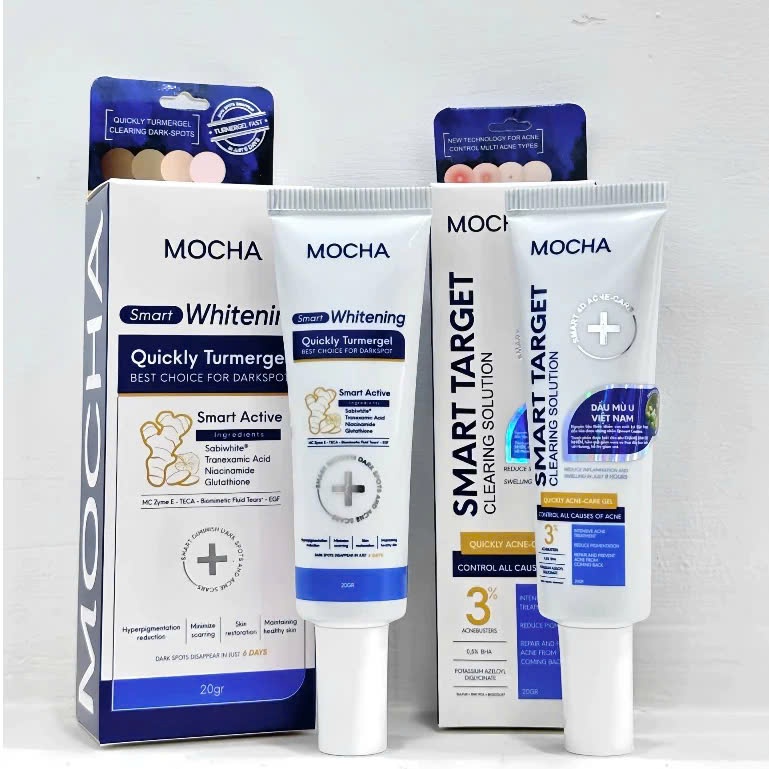 Ảnh Kem Giảm Thâm Sẹo MOCHA Smart Whitening, Chiết Xuất Nghệ Trắng Hiệu Quả Mờ Thâm Sẹo Nhanh Chóng 2