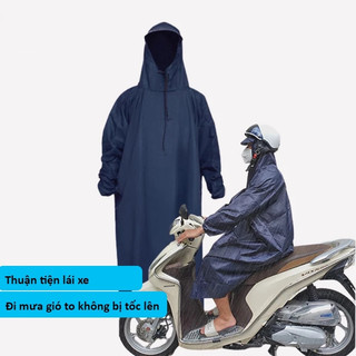 Áo mưa bít che kín toàn thân vải dù Polyester vân da cá siêu bền