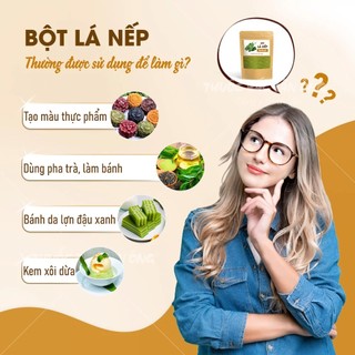 Bột lá nếp sấy lạnh nguyên chất 100g (Bột lá dứa,lá thơm)