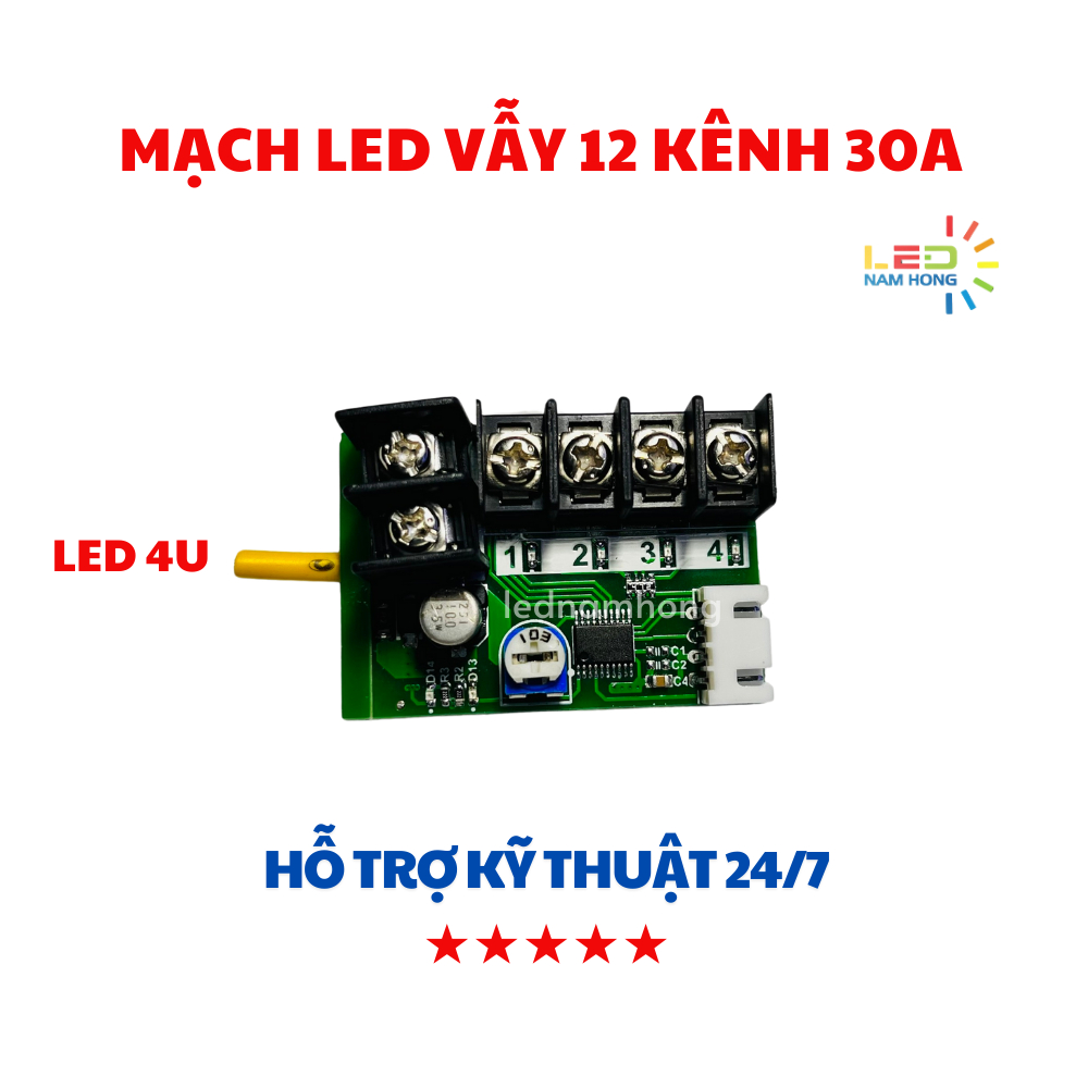 Mạch điều khiển Led vẫy 4 kênh 30A pro - Led 4u | Shopee Việt Nam