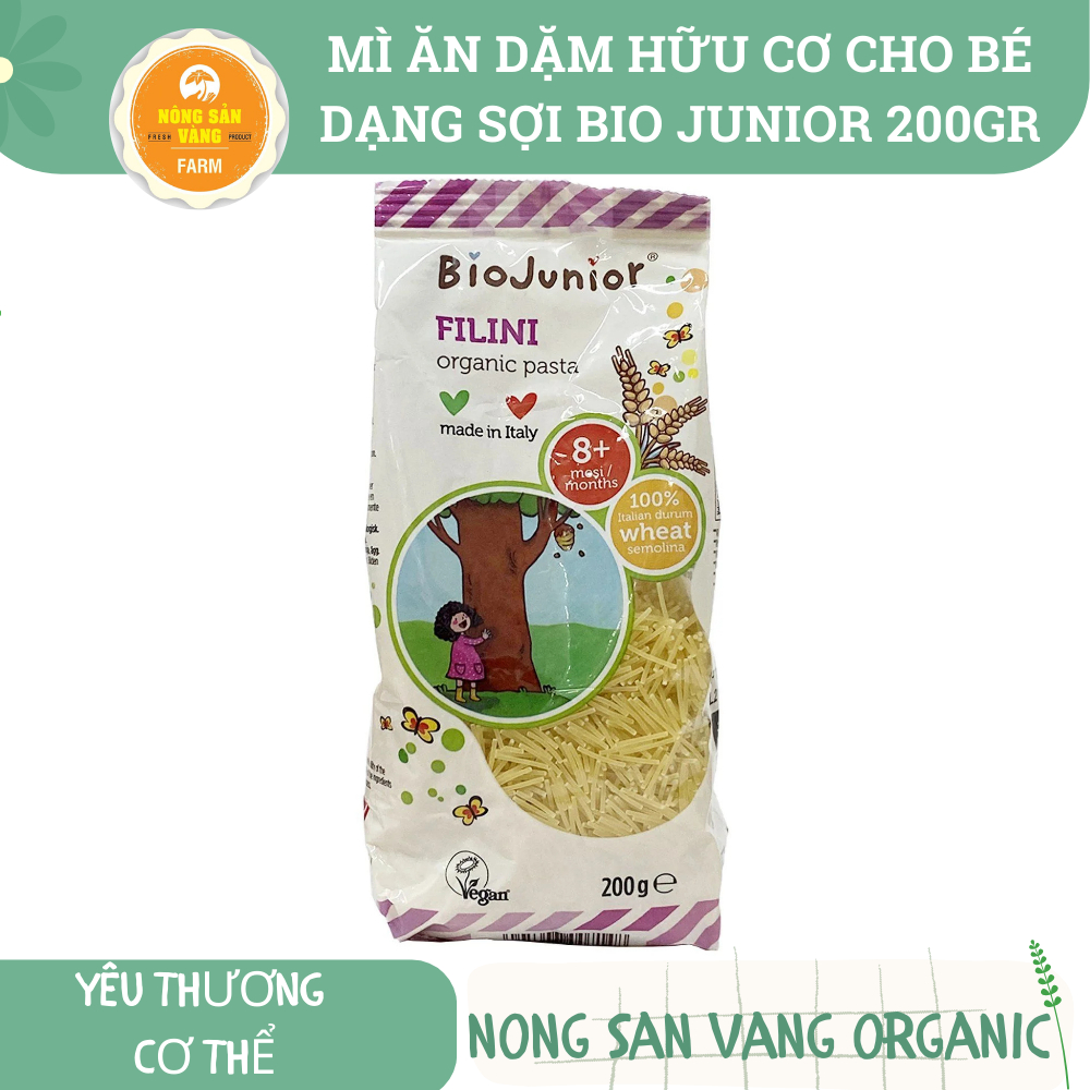 [MỚI] MÌ ĂN DẶM HỮU CƠ CHO BÉ DẠNG SỢI BIO JUNIOR 200GR (TỪ 8 THÁNG ...