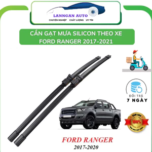 Thanh Gạt Mưa xe Ford Ranger 2016-2021, Mazda BT-50, Gạt mưa Silicone theo xe