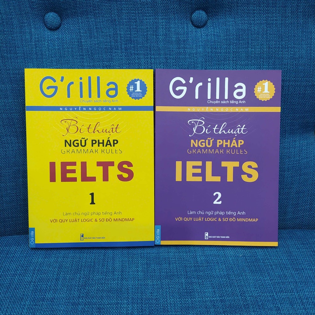 Ảnh Sách - Combo Bí thuật Ngữ pháp IELTS Grilla Tập 1 và 2 2