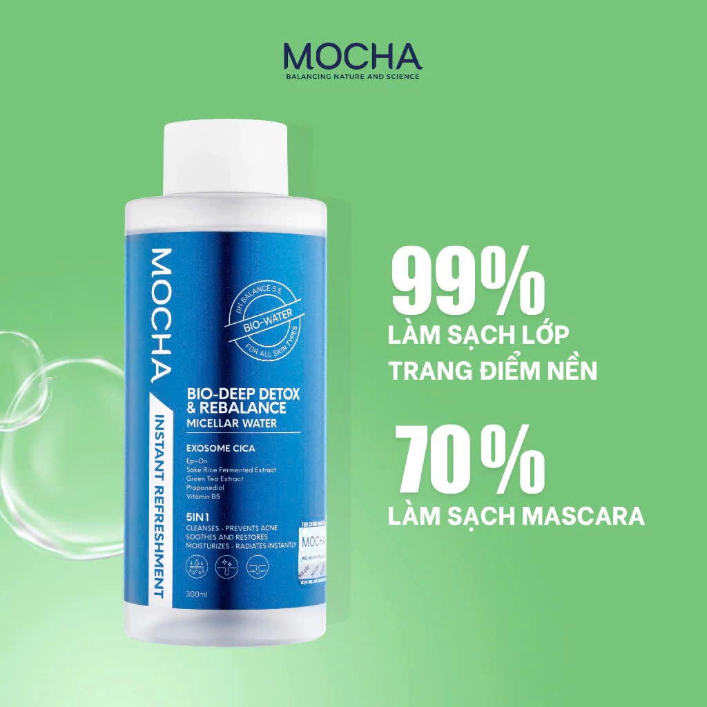 Ảnh Tẩy Trang Sạch Sâu MOCHA Phục Hồi Hàng Rào Sinh Học Bio-Deep Detox & Rebalance 300ml 3