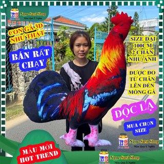 CON GÀ TRỐNG NHỒI BÔNG GÀ ĐÁ GÀ CHỌI GÀ TẬP LỰC SIÊU ĐẸP NHƯ ẢNH - toy đồ chơi doll búp bê gấu bông