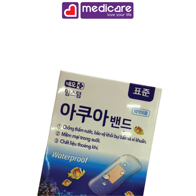 Băng Dán Cá Nhân MOMSDERM Neo Aqua Bandage Chống Thấm Nước Gói 5 cái