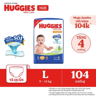 [Siêu Nhiều Miếng] Tã/Bỉm quần Huggies Skincare Mega Jumbo Tràm Trà Tự Nhiên đủ size M/L/XL/XXL