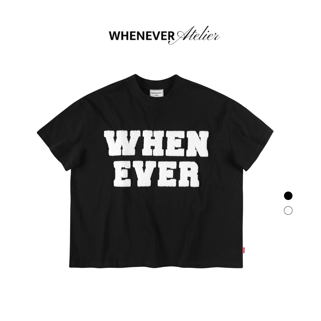 WHENEVER Áo Thun Whenever Punch Needle 100% Cotton Form Boxy Unisex ...