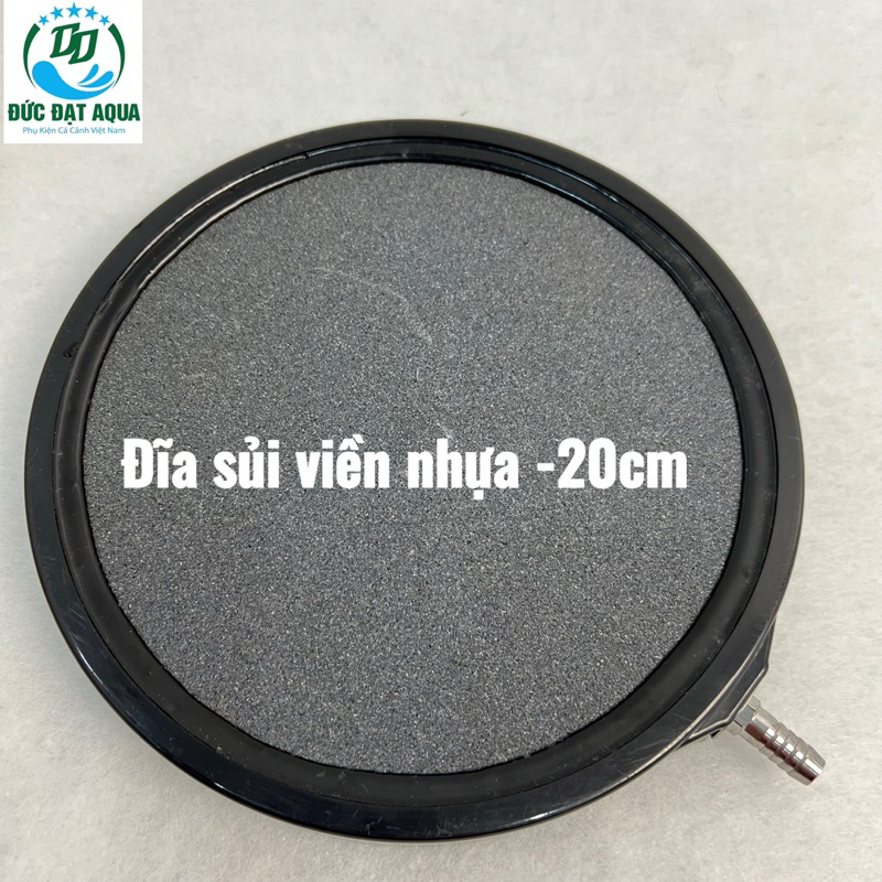 Đĩa sủi khí Oxy cao su & đĩa sủi viền nhựa loại cao cấp cho hồ cá Koi và cá rồng đủ kích thước 6