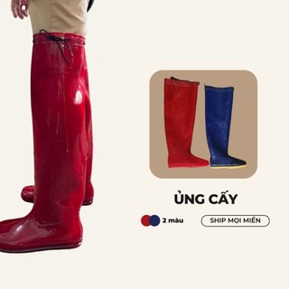Ủng cấy Vĩnh Ký size 35-42 màu đỏ dày dặn, ủng đi cấy, ủng lội nước, ủng vk