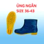 Ủng lao động Trường Thịnh màu xanh đế vàng cứng size 38-43, ủng đi mưa, ủng lửng