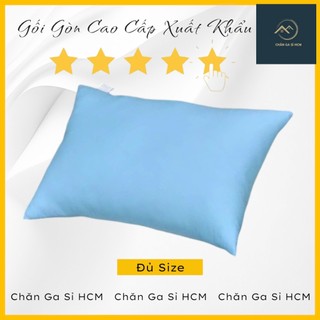 💯ĐỦ SIZE💯 Gối Gòn Hơi Cao Cấp Premium Cho Người Lớn Và Trẻ Em, Gối Nằm, Ôm Gòn Ép Êm Mềm, Thoáng Mát