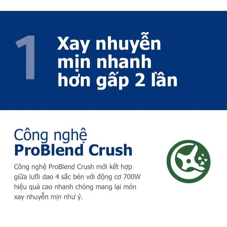 Máy xay sinh tố PHILIPS HR2221/00 HR2222/00 HR2223/00 700W - Hàng Chính Hãng -  Bảo hành 24 Tháng