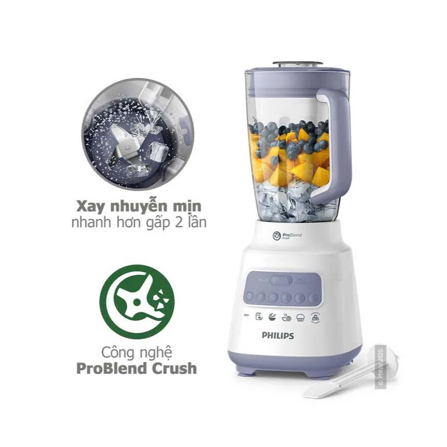Máy xay sinh tố PHILIPS HR2221/00 HR2222/00 HR2223/00 700W - Hàng Chính Hãng -  Bảo hành 24 Tháng