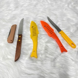 Dao gọt trái cây siêu bén cán gỗ, cán nhựa