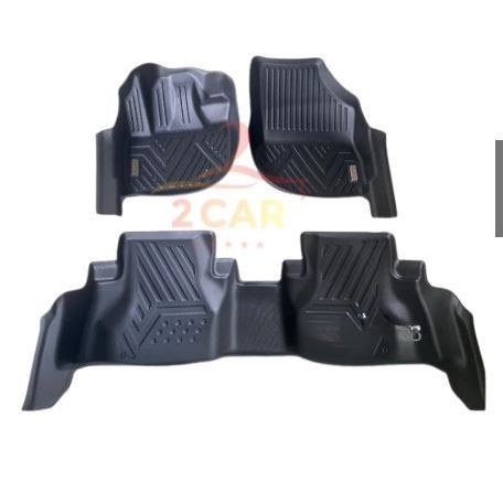 Thảm lót sàn NHỰA 5D xe Honda City 2015- 2023 2024 2025 đúc nguyên khối - 3 tấm/bộ dễ vệ sinh lau rửa