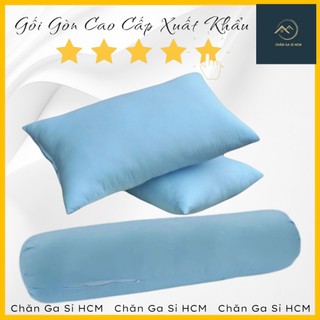 💯NẰM ÊM ÁI💯 Gối Gòn Hơi Premium Đủ Size Cho Người Lớn, Gối Gòn Nằm Ôm Có Khóa Kéo Mềm Êm, Thoáng Khí