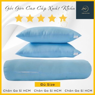 💯NẰM ÊM ÁI💯 Gối Gòn Hơi Premium Đủ Size Cho Người Lớn, Gối Gòn Nằm Ôm Có Khóa Kéo Mềm Êm, Thoáng Khí