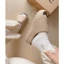 Dép YZ Nhám đế cao 4.5Cm Bản Cao Cấp - Dép Bánh Mì Quai Ngang Yz Slide Vân Nhám Đế Răng Cưa Cao 5CM