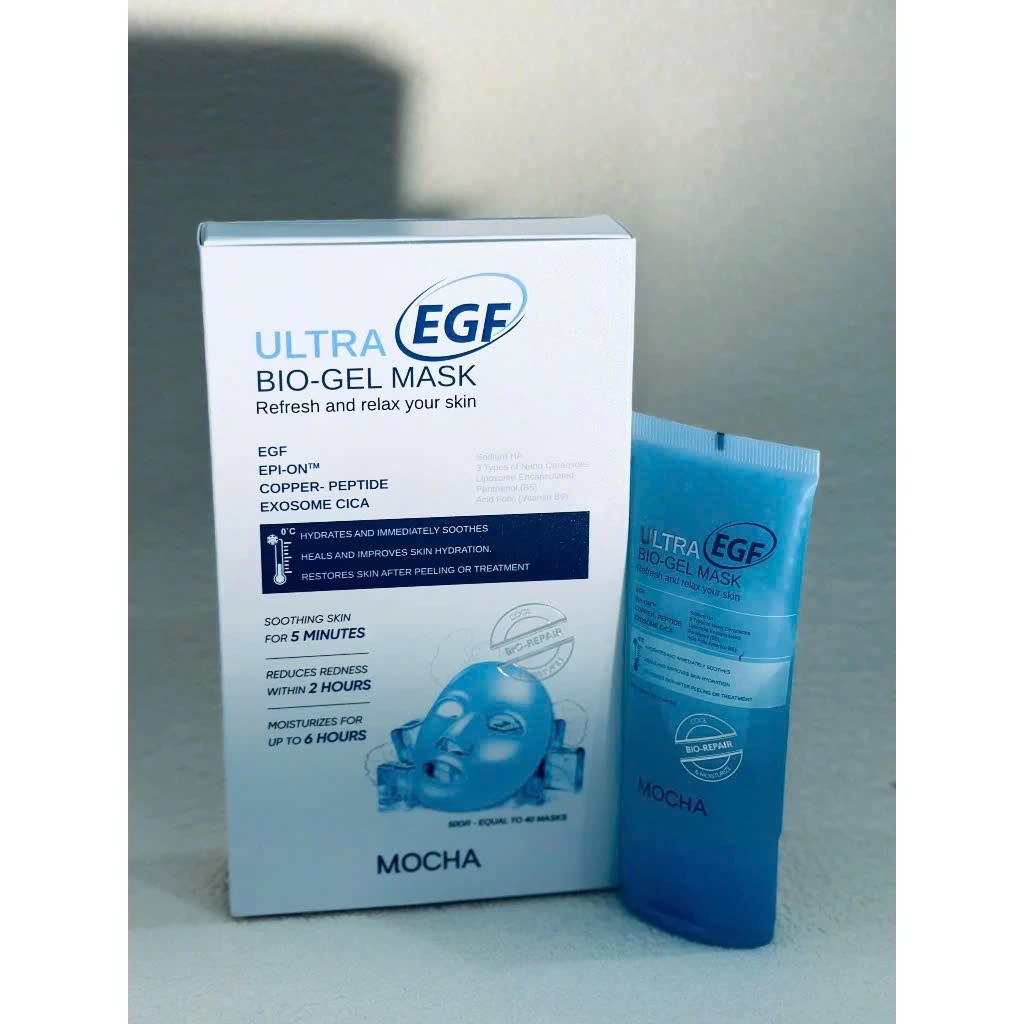 Ảnh Mặt Nạ Gel Lạnh Siêu Phục Hồi Ultra EGF Bio - Gel Mask MOCHA , Làm Dịu Và Cấp Ẩm Chuyên Sâu Cho Da Tổn Thương 50g 1