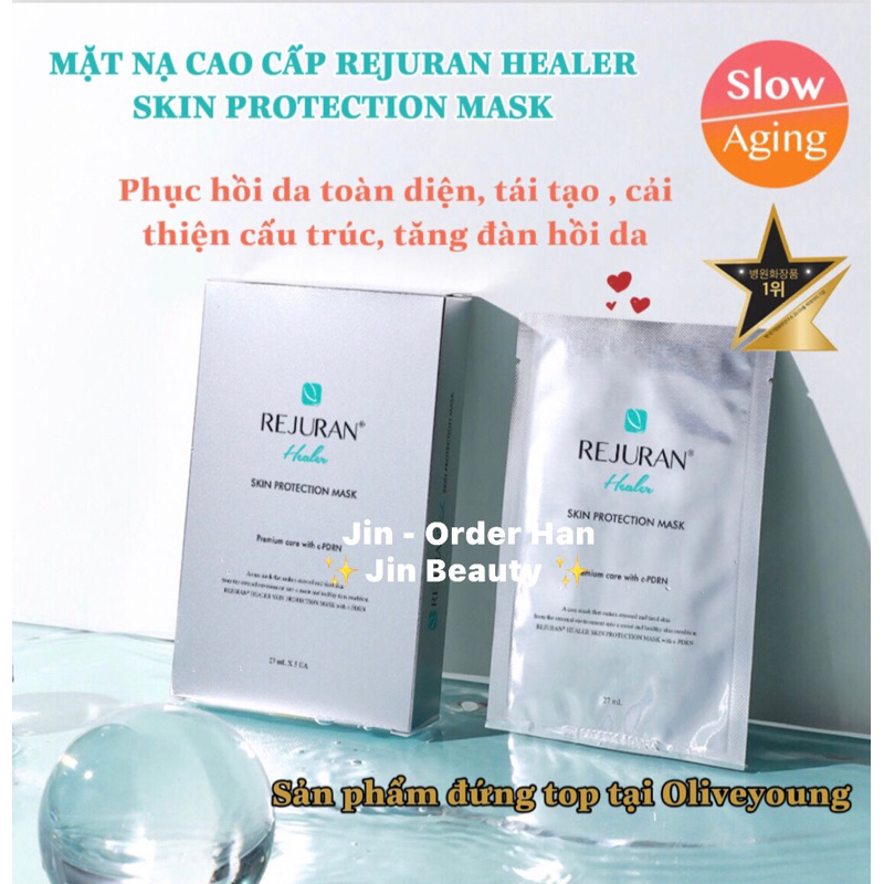 MẶT NẠ PHỤC HỒI DA REJURAN HEALER SKIN PROTECTION MASK ( hộp 5 mask ...