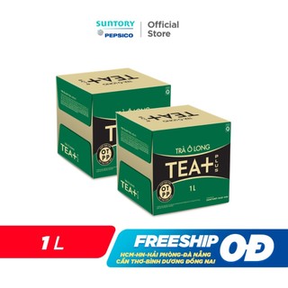 [SALE 15.7] Combo 2 Thùng 12 Chai Trà Ô long Tea+ (1000ml/chai)