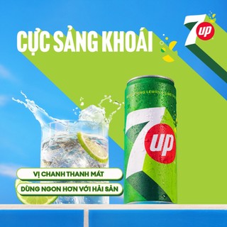 [SALE 15.7] Combo 2 Thùng Nước Ngọt Giải Khát 7Up (320ml/lon)