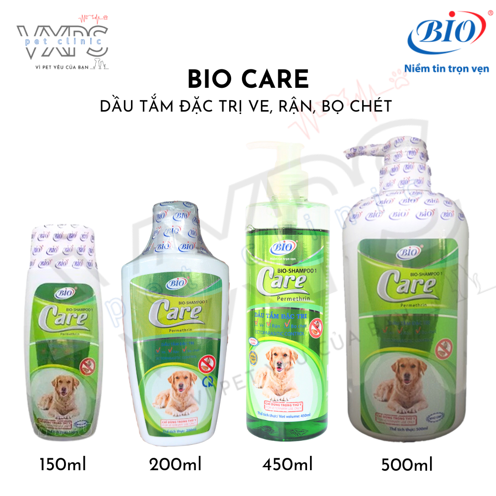 Bio Care - Sữa tắm trị ve, rận dành cho chó mèo | Shopee Việt Nam
