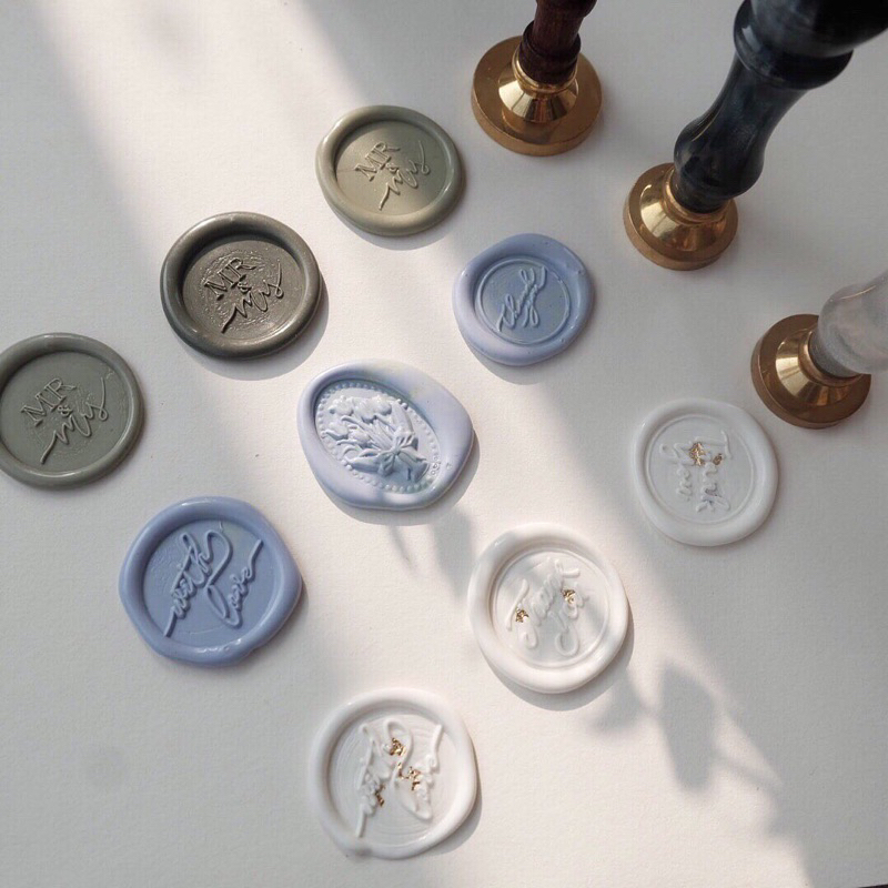 [SEALING WAX] dấu sáp đóng sẵn cho thiệp mời, thiệp cưới | Shopee Việt Nam