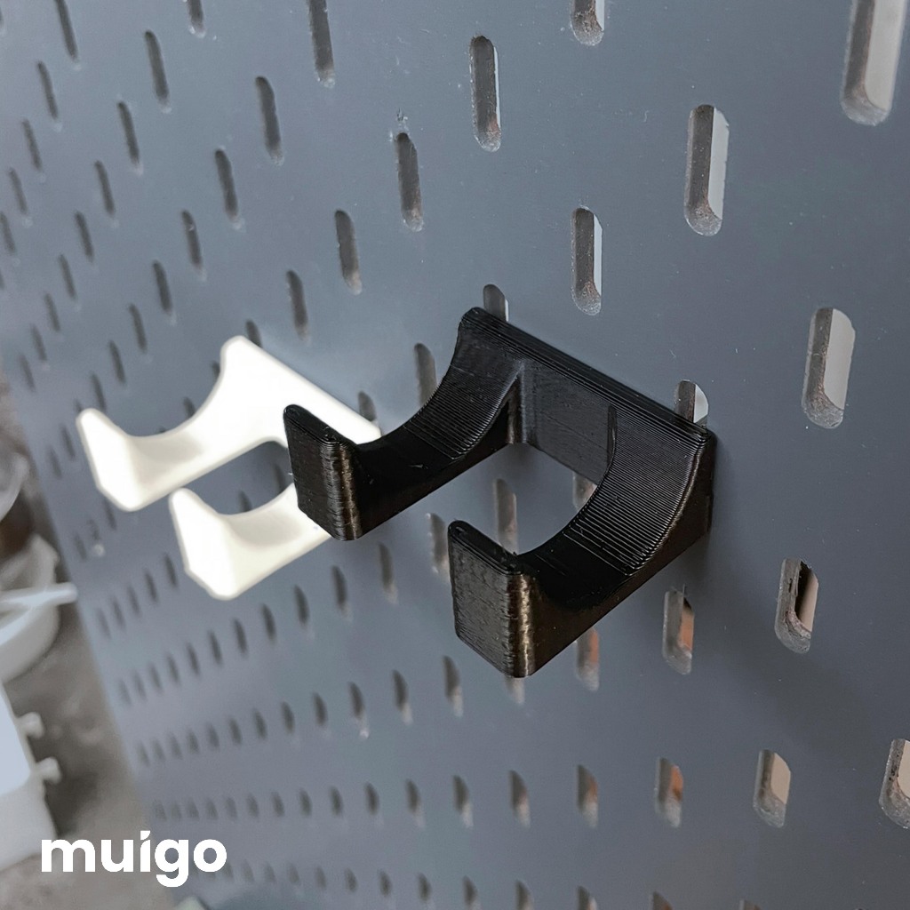 Móc đỡ chuột PC cho bảng pegboard lỗ dọc so le | Phụ Kiện Pegboard Đa Năng