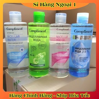 Nước Tẩy Trang Compliment Micellar Water - Dành cho da dầu mụn - Da Nhạy Cảm 400mL của Nga