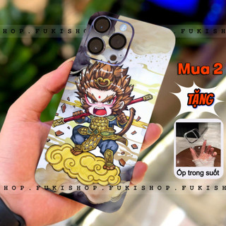 Miếng dán Skin Mặt lưng Sau full viền Wukong MS05 Dành Cho 16 pro max 15 pro max 14 pro max 13 pro max 12 pro max