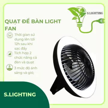 QUẠT TÍCH ĐIỆN CÓ ĐÈN ĐỂ BÀN - QUẠT TÍCH ĐIỆN MINI - QUẠT TÍCH ĐIỆN CẦM TAY 🍀🍀🍀💨💨💨