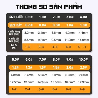 Thẻo Cước Lưỡi Tự Lật Chuyên Câu Rô Diếc Thẻo Câu Đài Buộc Sẵn Lưỡi Câu Cá Chất Lượng