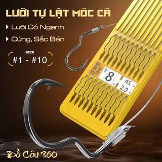 Thẻo Cước Lưỡi Tự Lật Chuyên Câu Rô Diếc Thẻo Câu Đài Buộc Sẵn Lưỡi Câu Cá Chất Lượng