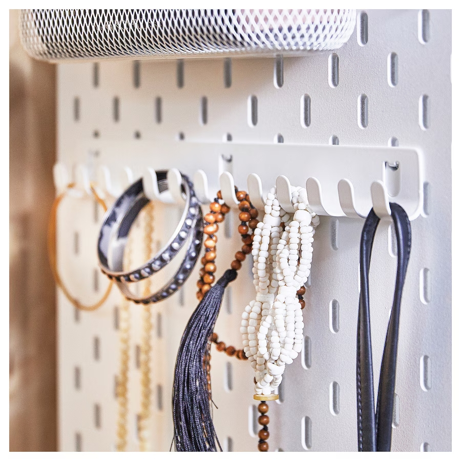Móc cài kim loại dài cho bảng Pegboard Lỗ Dọc | Phụ Kiện Pegboard Đa Năng