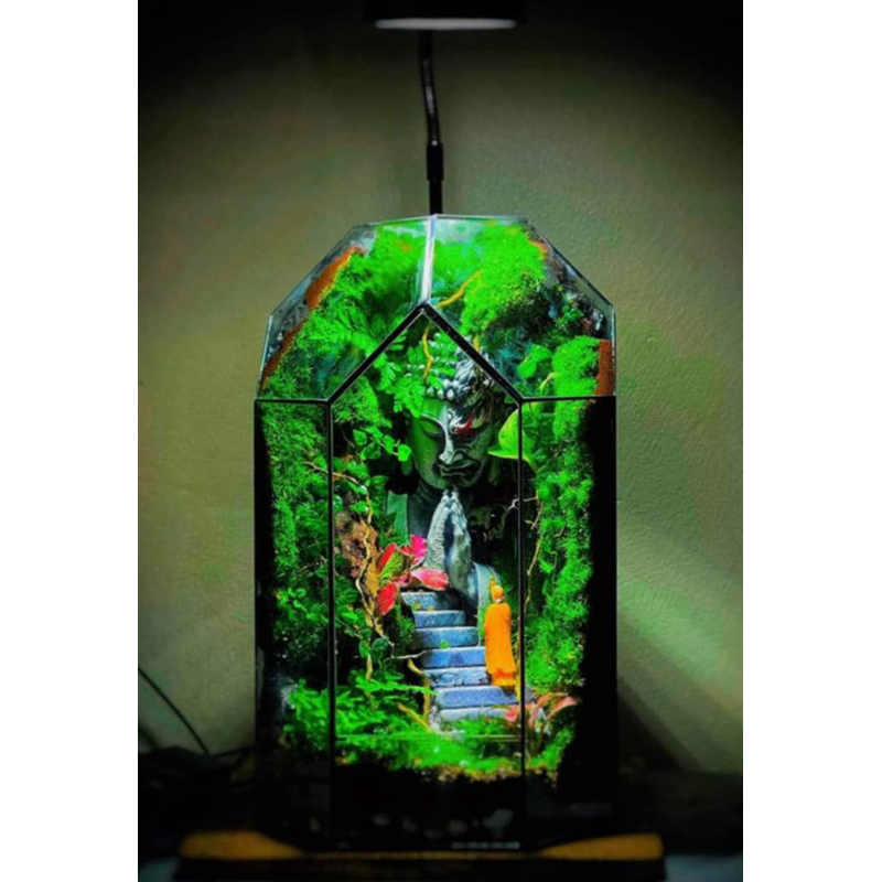 mô hình tượng Thiện -Ác decor,setup tiểu cảnh,terrarium