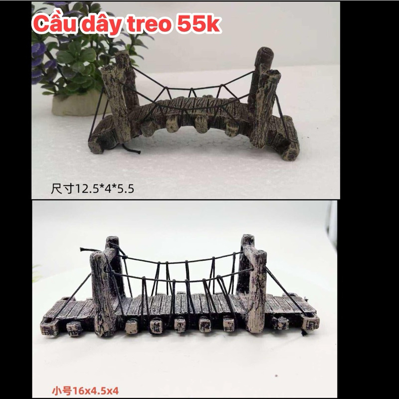 mô hình câu dây treo nhựa trang trí tiểu cảnh,terrarium